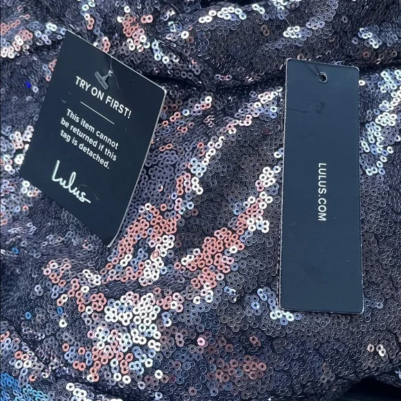 Lulus Light Up the Night Lavender Sequin Shift Dress S NWT - Picture 6 of 10